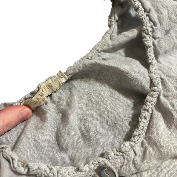 🟣🟣Light Gray Sleeveless Ruffle Top size 2X - Picture 2 of 2